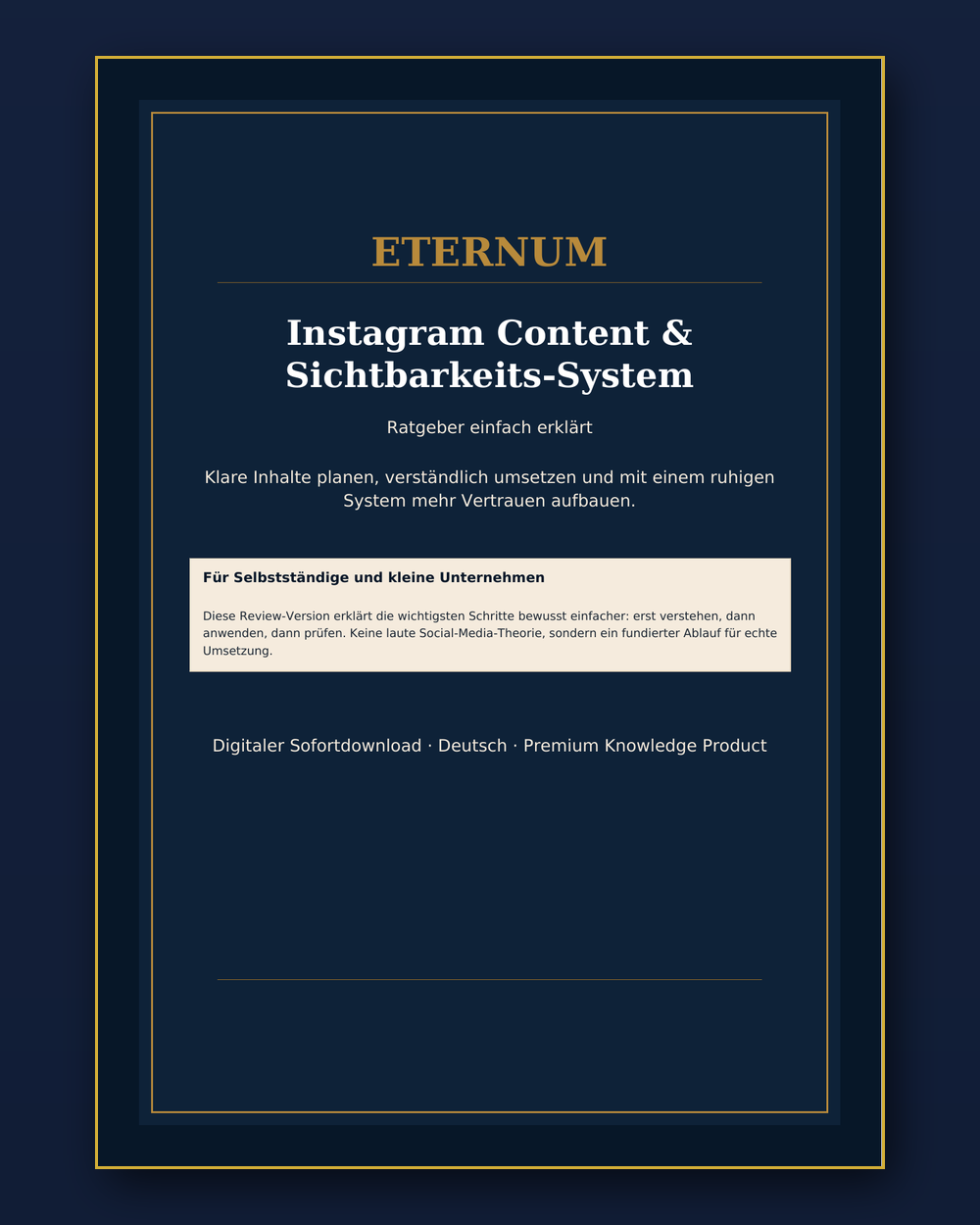 Cover: Instagram Content Planer